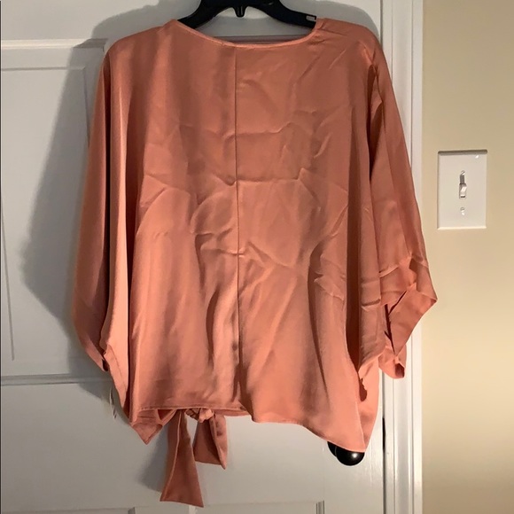 Silky Pink Rose Colored Blouse - Picture 4 of 5
